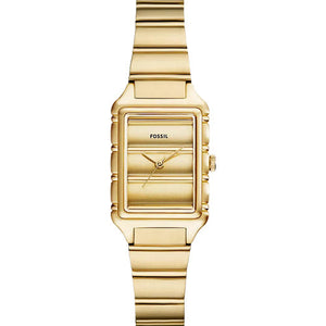Fossil Raquel Gold Dial Women 23mm ES5389