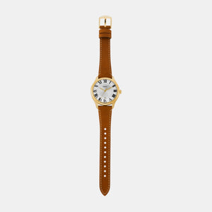 Gilmore Women Quartz Silver Dial Analog Leather Watch ES5397