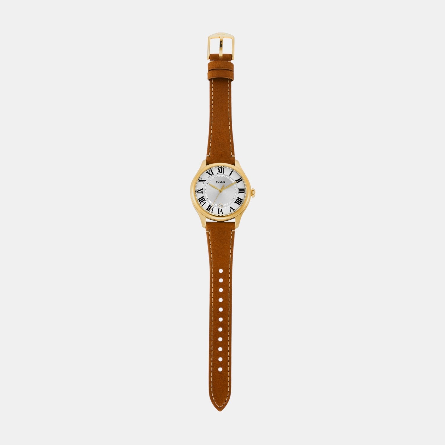 Gilmore Women Quartz Silver Dial Analog Leather Watch ES5397