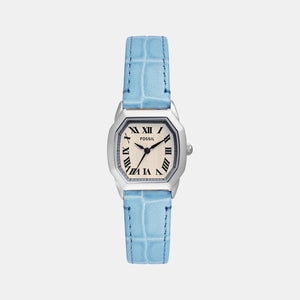 Harlow Women Quartz Cream Dial Analog Leather Watch ES5405