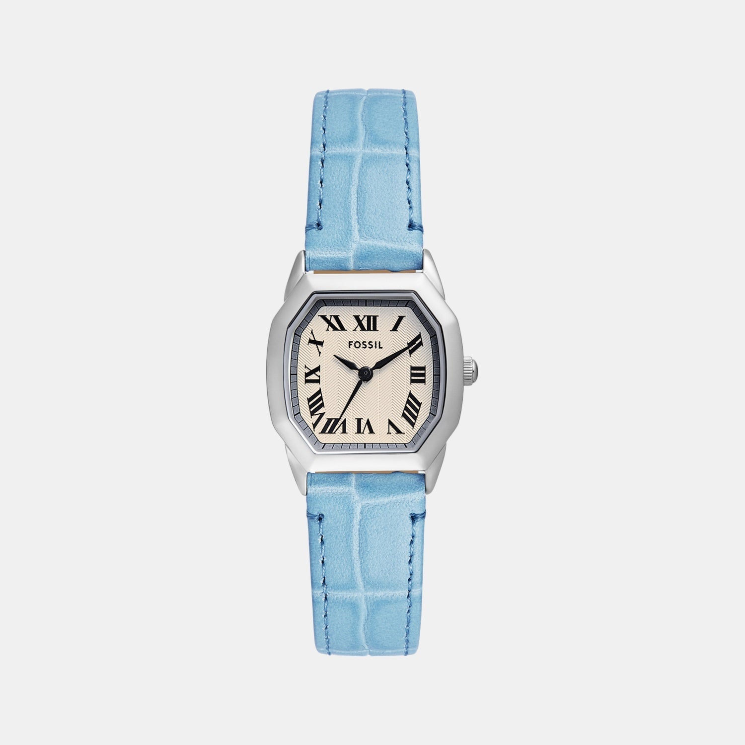 Harlow Women Quartz Cream Dial Analog Leather Watch ES5405