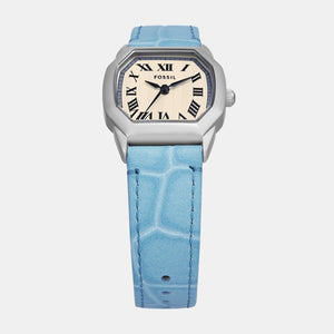 Harlow Women Quartz Cream Dial Analog Leather Watch ES5405