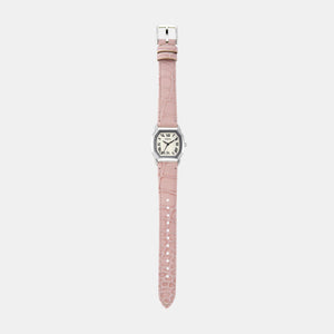 Harlow Women Quartz Cream Dial Analog Leather Watch ES5406