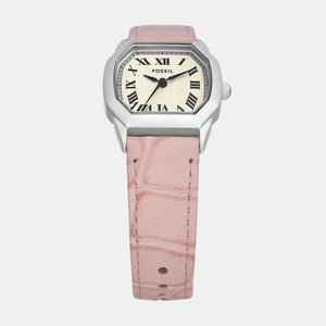 Harlow Women Quartz Cream Dial Analog Leather Watch ES5406