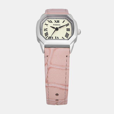 Harlow Women Quartz Cream Dial Analog Leather Watch ES5406