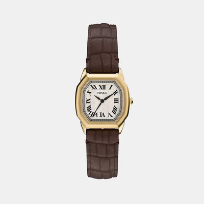 Harlow Women Quartz Cream Dial Analog Leather Watch ES5426