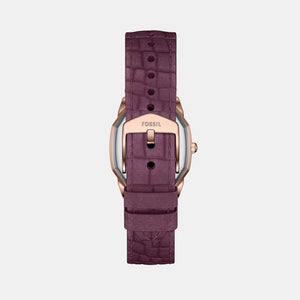 Harlow Women Quartz Cream Dial Analog Leather Watch ES5428