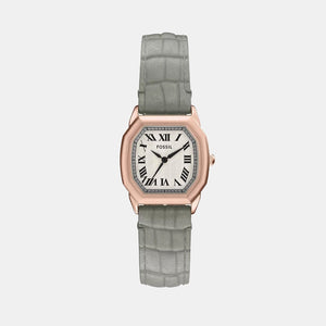 Harlow Women Quartz Cream Dial Analog Leather Watch ES5435