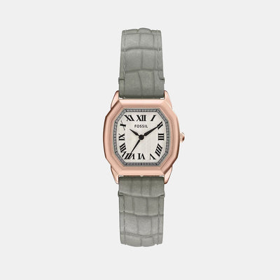 Harlow Women Quartz Cream Dial Analog Leather Watch ES5435