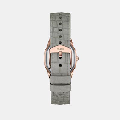 Harlow Women Quartz Cream Dial Analog Leather Watch ES5435
