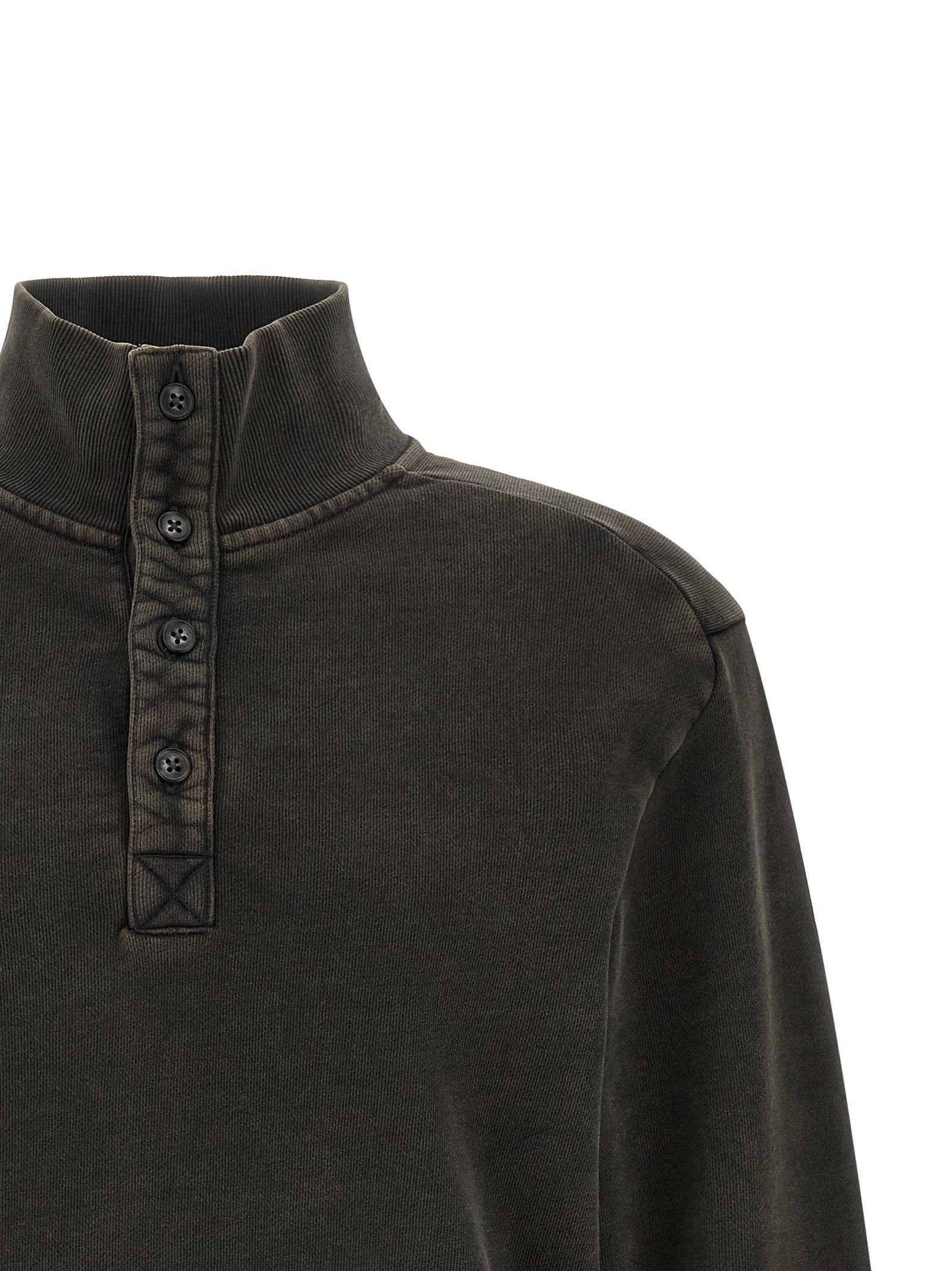 Entire Studios Buttoned Turtleneck Sweatshirt