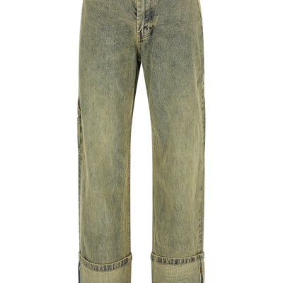 Entire Studios Cuff Surface Wave Jeans