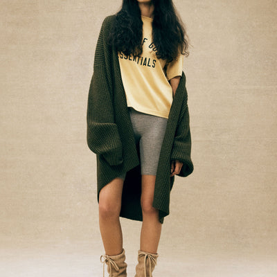 Womens Knit Long Cardigan