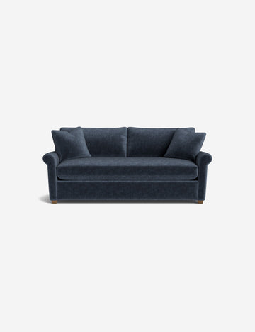 Indigo Performance Striated Velvet