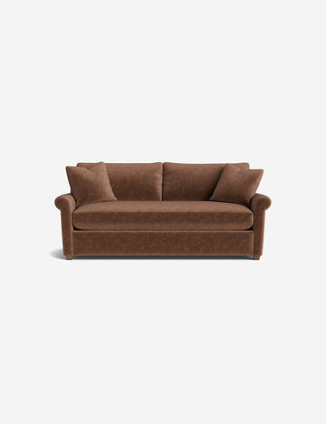 Tobacco Performance Striated Velvet