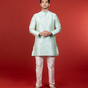 Pastel Green Short Kurta -Green