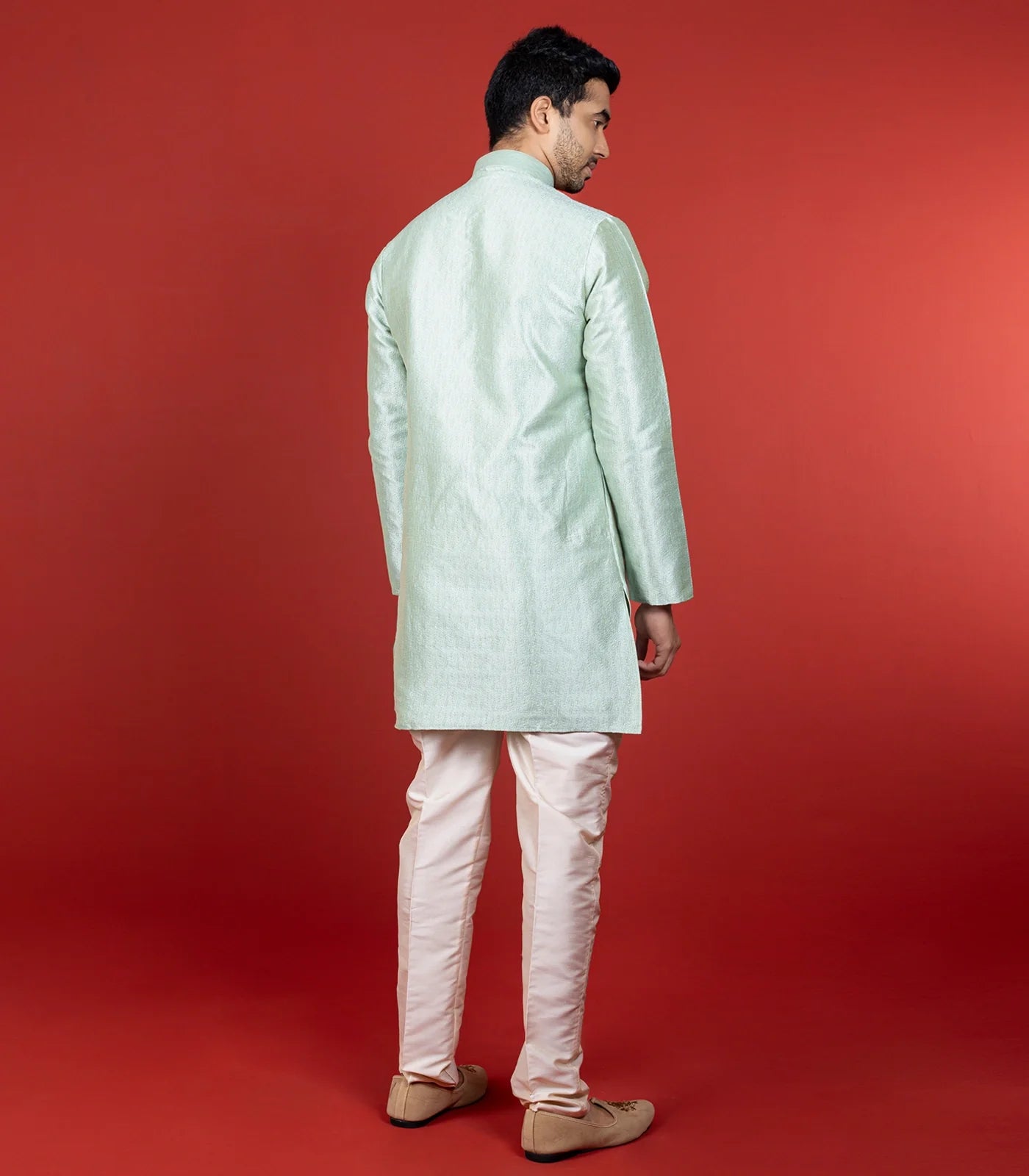Pastel Green Short Kurta -Green