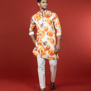 Multicolor Printed Kurta-Multi colour