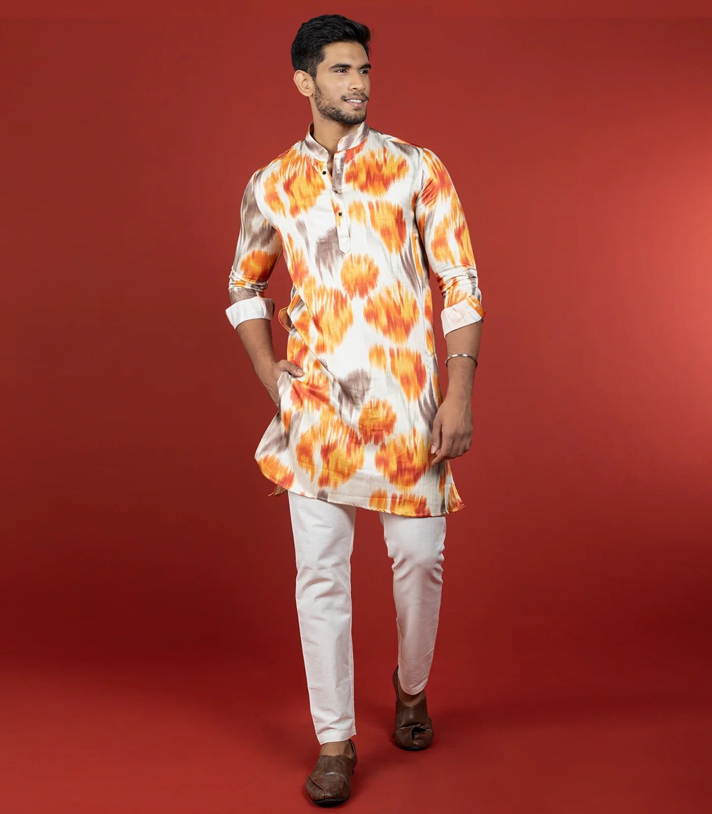 Multicolor Printed Kurta-Multi colour