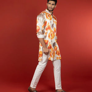 Multicolor Printed Kurta-Multi colour