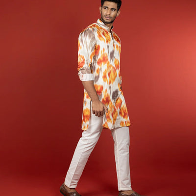 Multicolor Printed Kurta-Multi colour