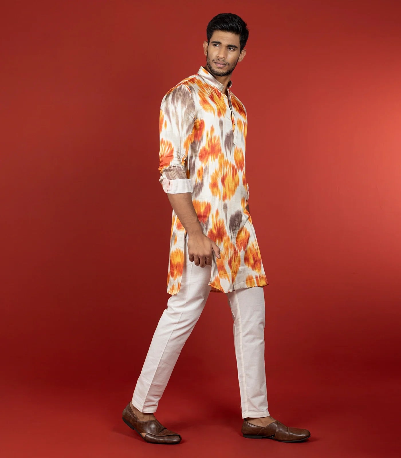 Multicolor Printed Kurta-Multi colour