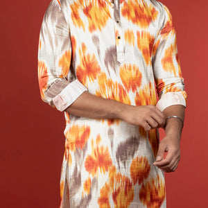 Multicolor Printed Kurta-Multi colour