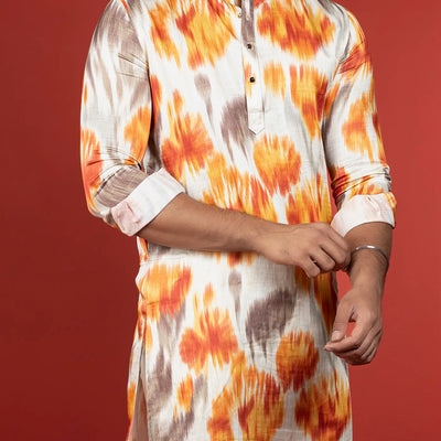 Multicolor Printed Kurta-Multi colour