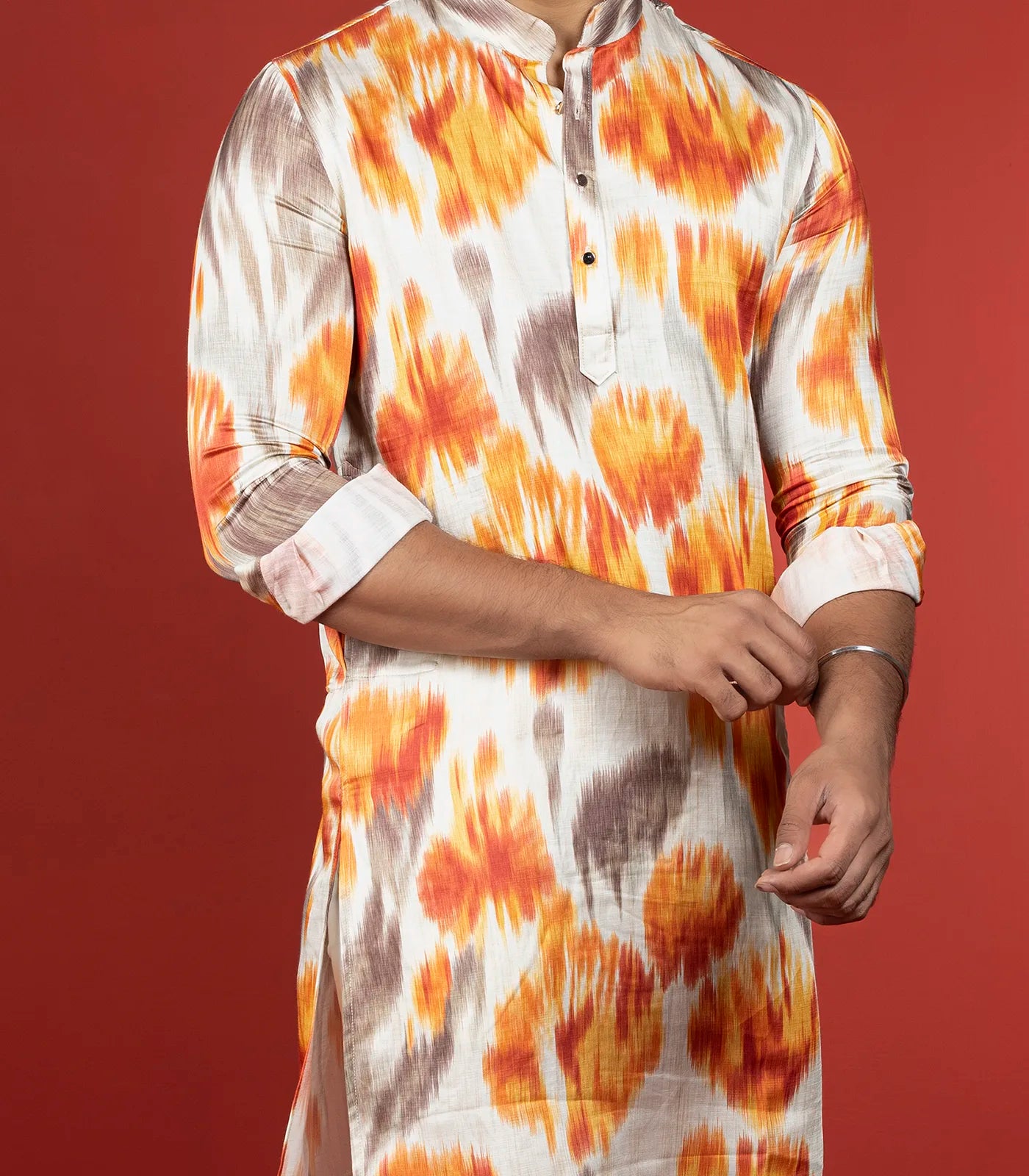 Multicolor Printed Kurta-Multi colour