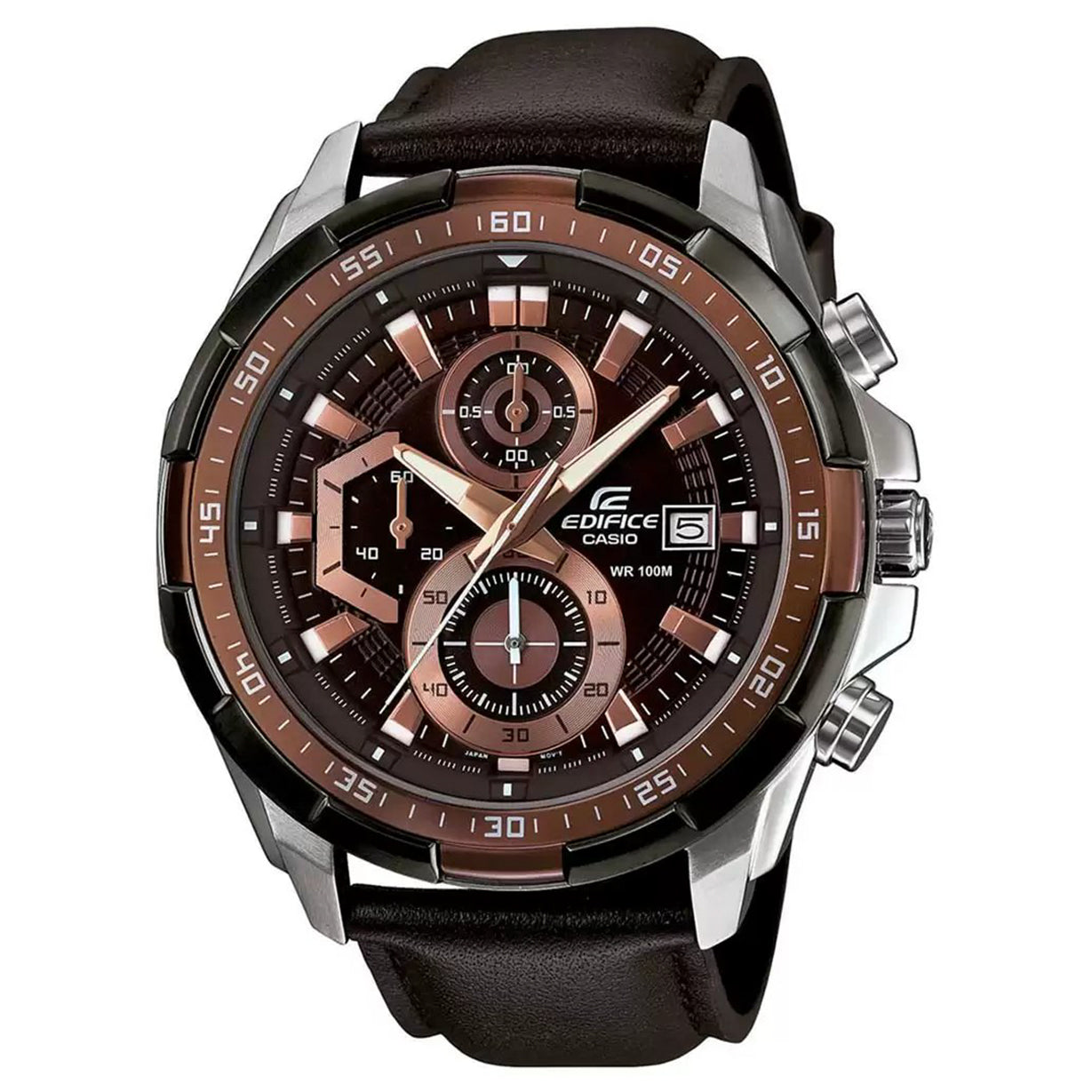 Casio Edifice  Brown Dial Men 49mm