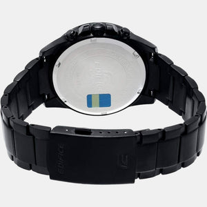 Edifice Men Quartz Black Dial Analog Stainless Steel Watch EX205