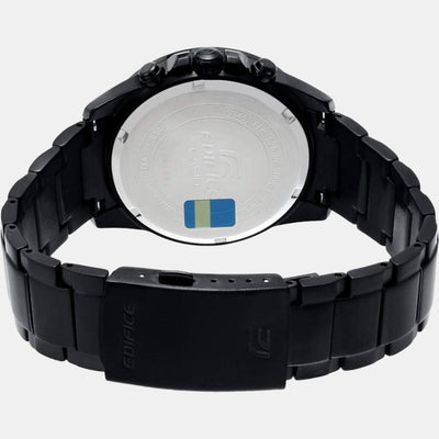 Edifice Men Quartz Black Dial Analog Stainless Steel Watch EX205
