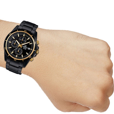Casio Edifice Standard Chronograph Black Dial Men 43.8mm EX208 EFR-526BK-1A9V