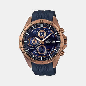 Edifice Men Quartz Two Tone Dial Chronograph Resin Watch EX386