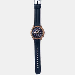 Edifice Men Quartz Two Tone Dial Chronograph Resin Watch EX386