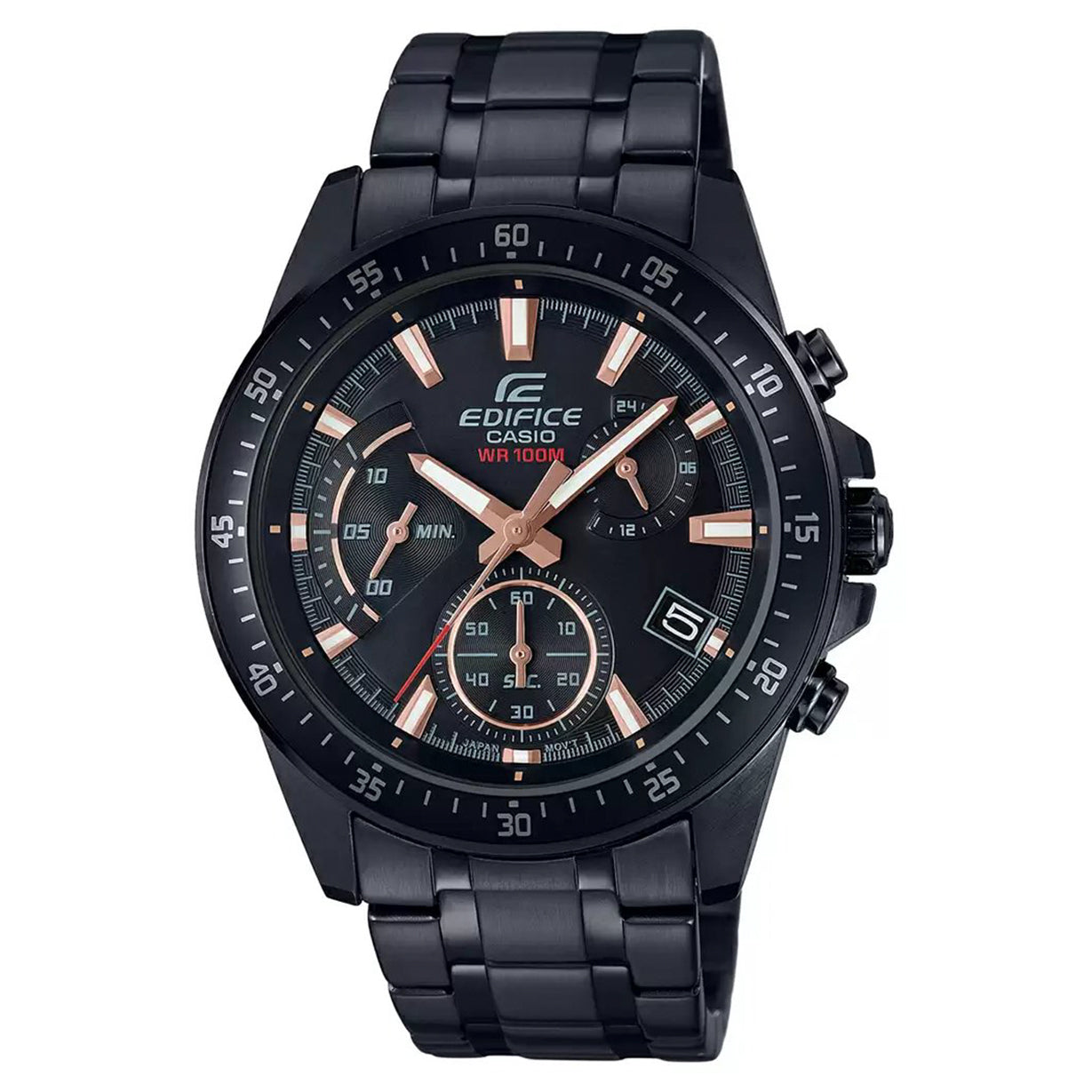 Casio Edifice  Black Dial Men 43.8mm