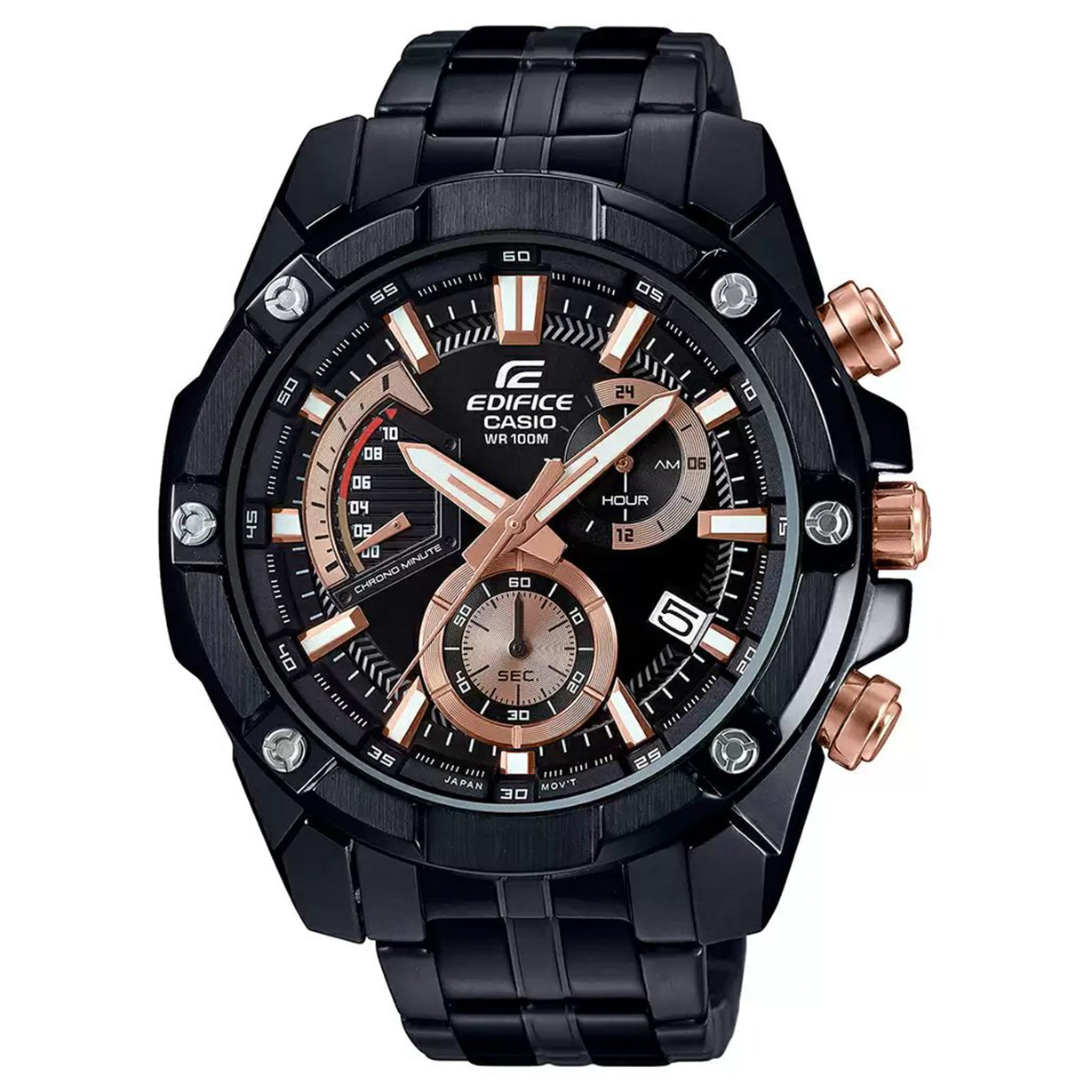 Casio Edifice  Black Dial Men 49.5mm