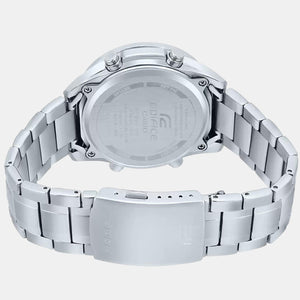 Edifice Men Quartz Black Dial Analog Stainless Steel Watch EX438