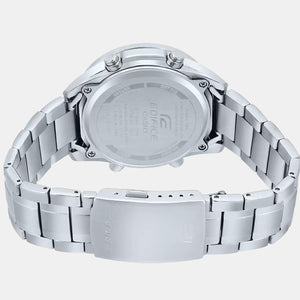 Edifice Men Quartz Black Dial Analog-Digital Stainless Steel Watch EX439