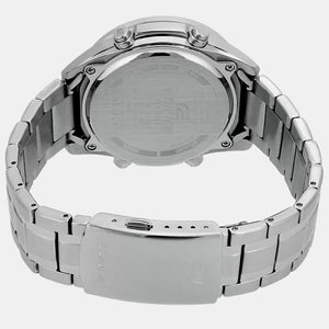 Edifice Men Quartz Blue Dial Analog-Digital Stainless Steel Watch EX440