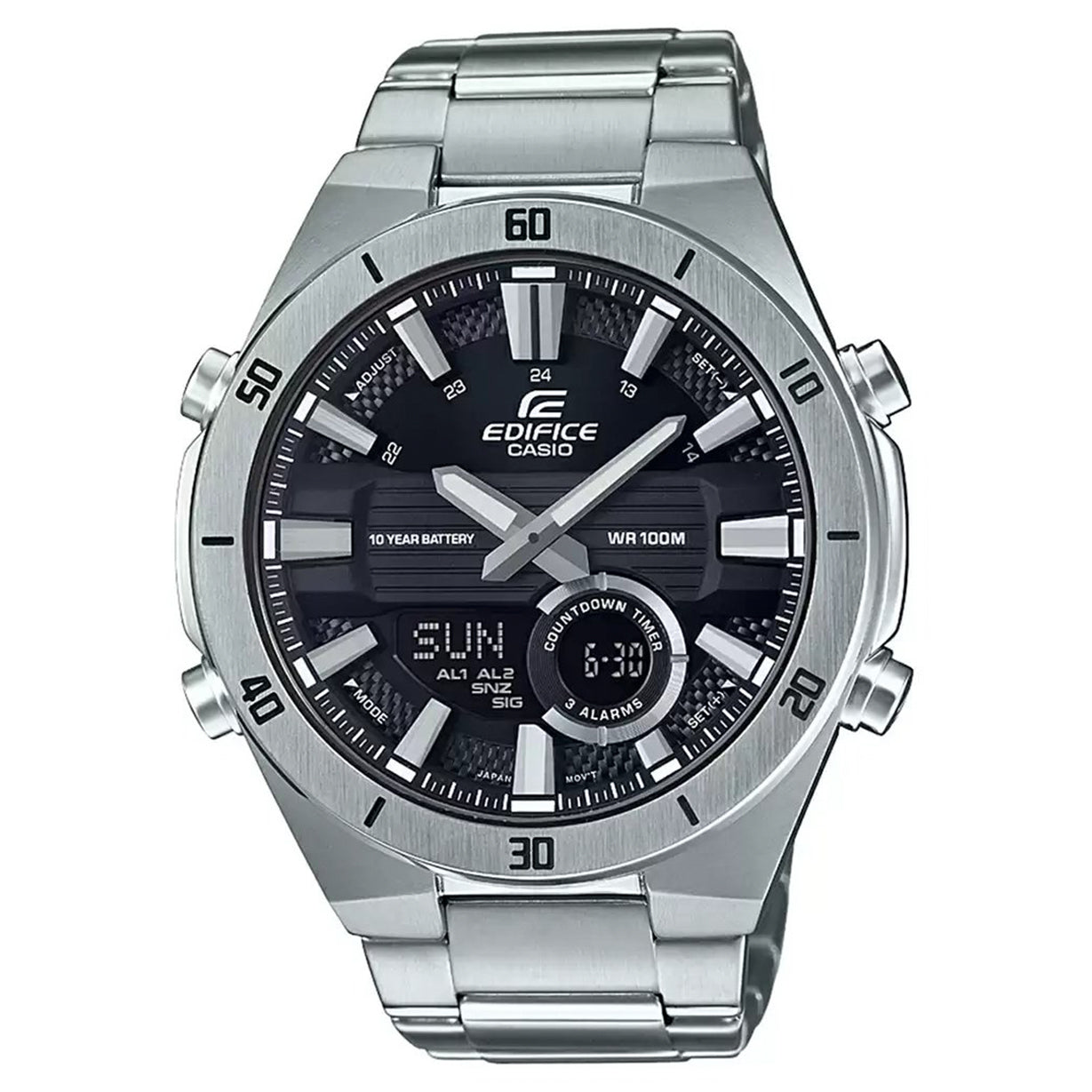 Casio Edifice  Black Dial Men 47.6mm