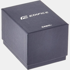 Edifice Men Quartz Black Dial Analog-Digital Leather Watch EX459