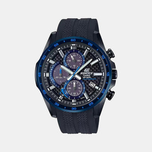 Edifice Men Quartz Two Tone Dial Chronograph Stainless Steel Watch EX505