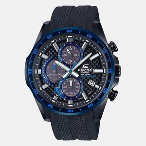 Edifice Men Quartz Two Tone Dial Chronograph Stainless Steel Watch EX505