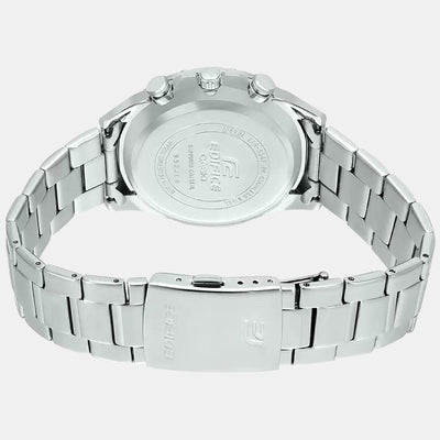 Edifice Men Quartz Blue Dial Chronograph Stainless Steel Watch EX507
