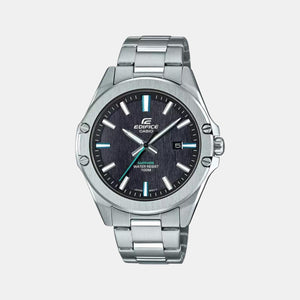 Edifice Men Quartz Black Dial Analog Stainless Steel Watch EX509