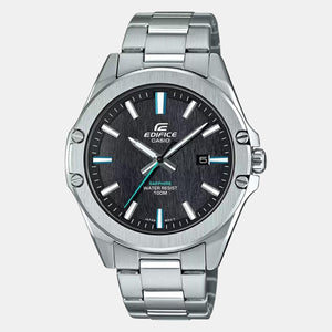 Edifice Men Quartz Black Dial Analog Stainless Steel Watch EX509