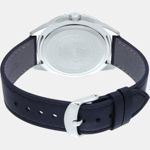 Edifice Men Quartz Black Dial Analog Leather Watch EX510