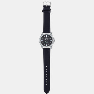 Edifice Men Quartz Black Dial Analog Leather Watch EX510