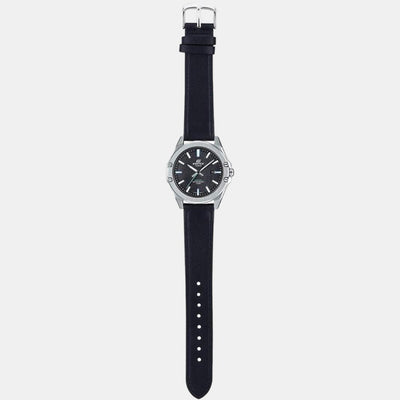 Edifice Men Quartz Black Dial Analog Leather Watch EX510